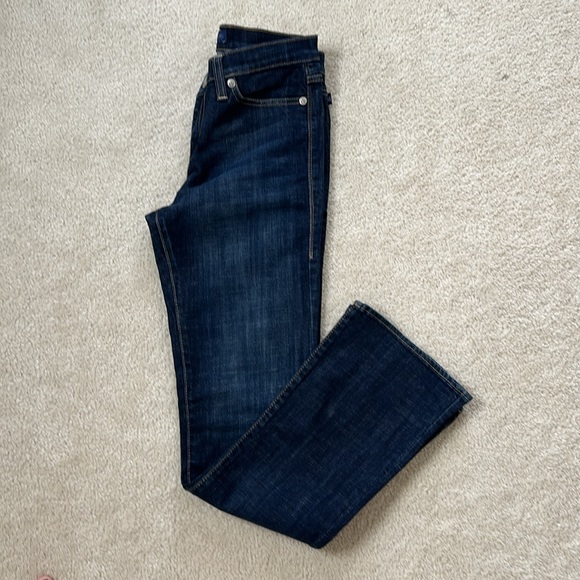 Dark Denim Rock & Republic Low Rise Bootcut Jeans With Crystal Pockets Sz 10 - Picture 6 of 15